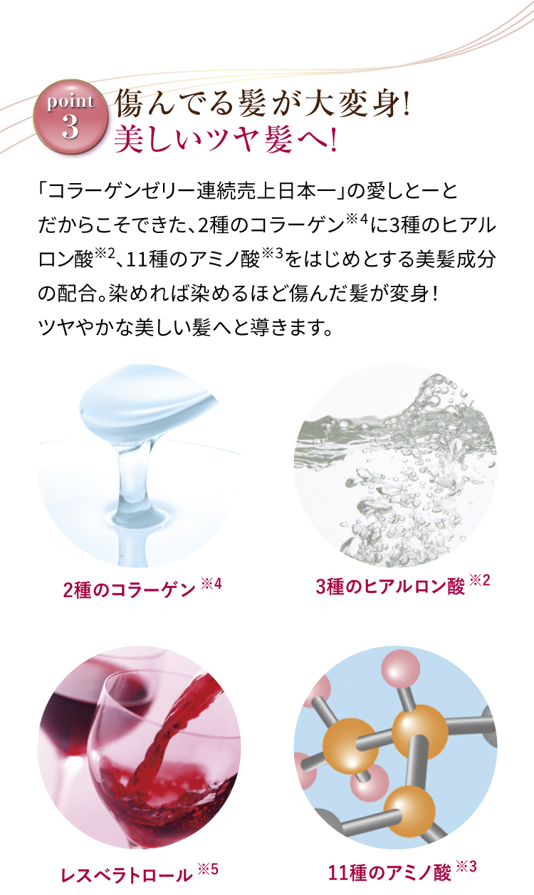 傷んでる髪が大変身！美しいツヤ髪へ！