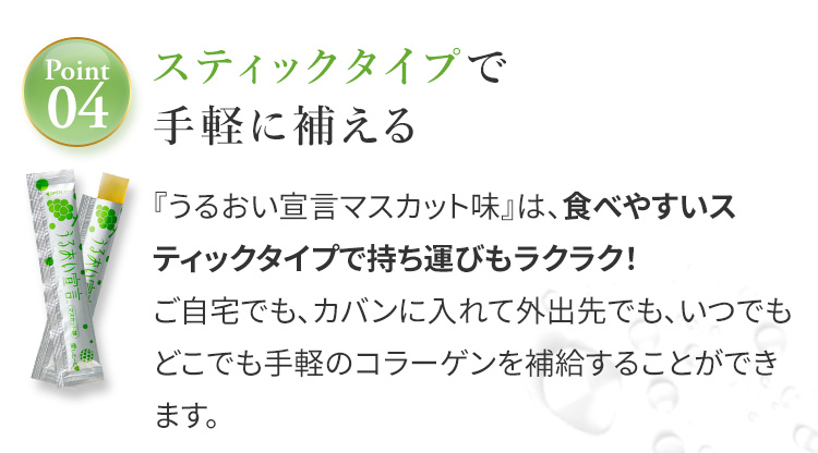 スティックタイプで手軽に補える