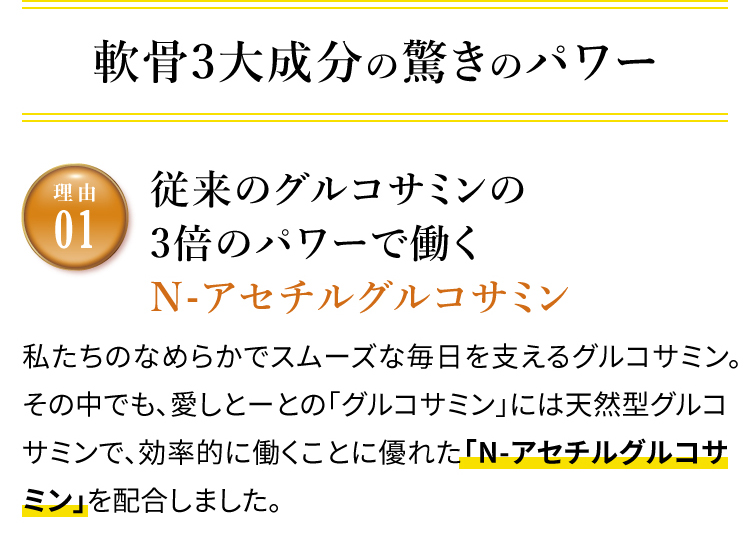 軟骨3大成分の驚きのパワー