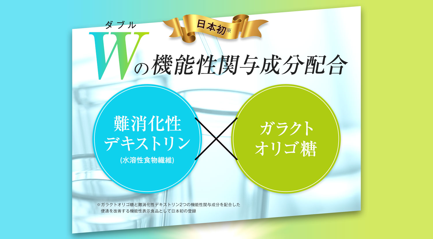 Wの機能性関与成分配合