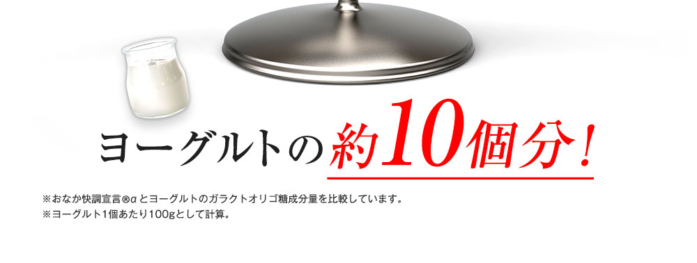 ヨーグルトの約10個分!