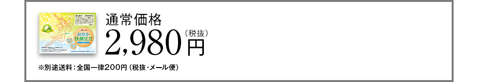 通常価格2,980円(税抜)
