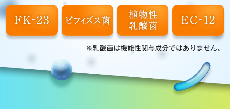 選びぬかれた4種の善玉菌を配合!