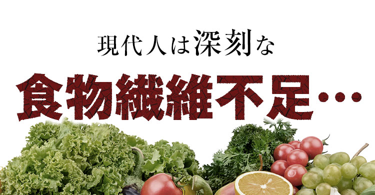 食物繊維不足…