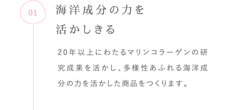 海洋成分の力を活かしきる